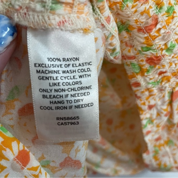 BP. by Nordstrom ruched floral cropped camisole top - Picture 10 of 10